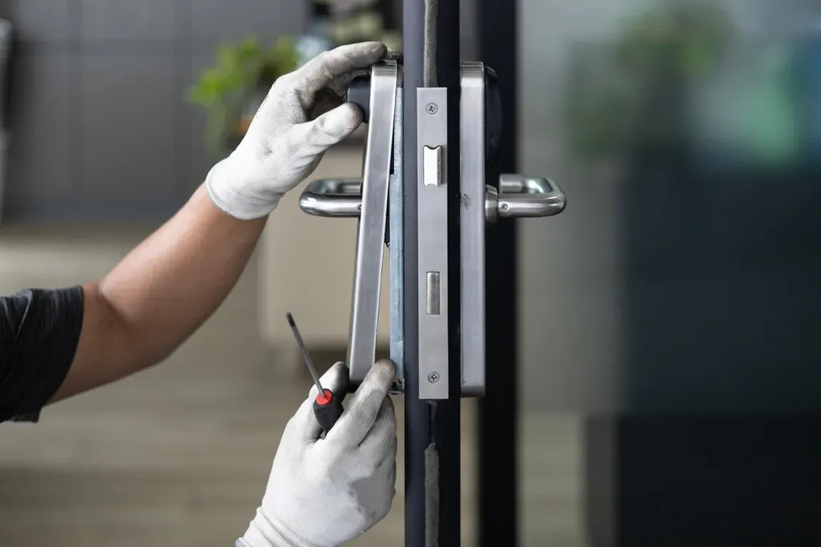 installation porte